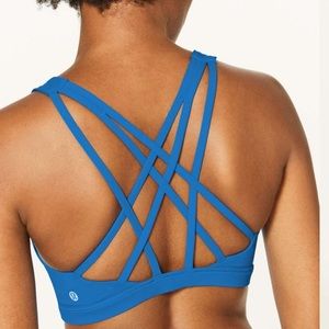 LULULEMON Free To Be Serene Bra Amalfi Blue Sports Bra Activewear